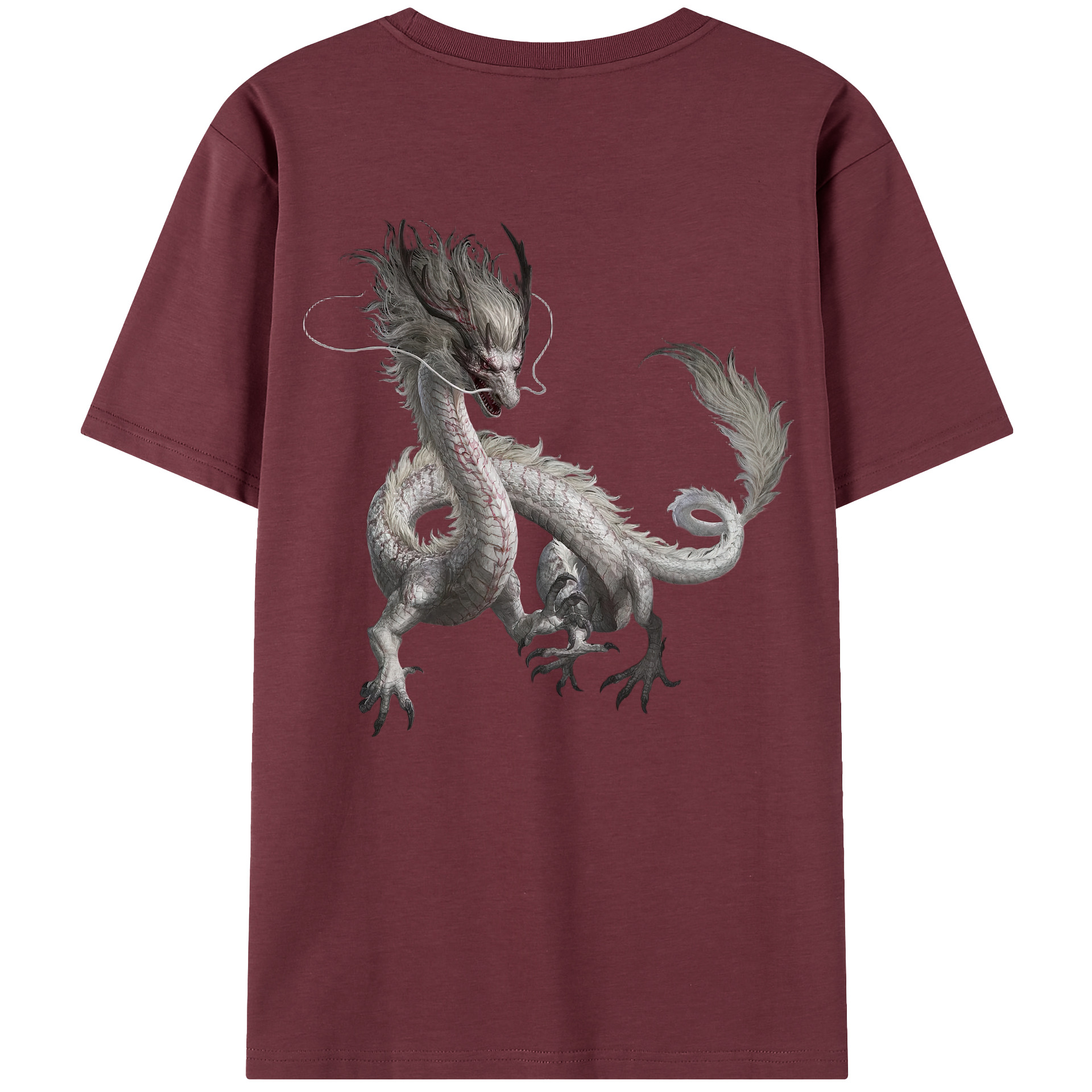 （画像用） Ne Zha 2 ナタ 魔童の大暴れ 綿100％半袖Tシャツ（背面プリント）